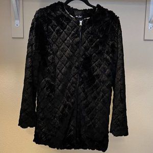 Me Jane Black Faux Fur Jacket